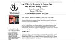 Desktop Screenshot of benjamincooperlaw.com